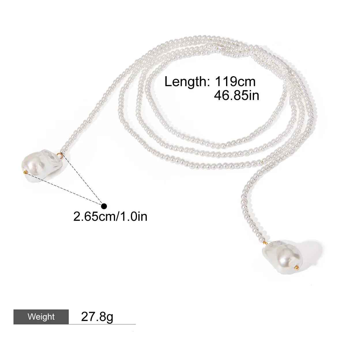 Aurora Pearl Gold Pearl Necklace – 18K Gold Beaded Luxury Design