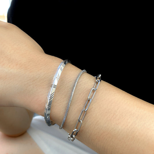 Open Cuff Bracelet for Women - Argesteel