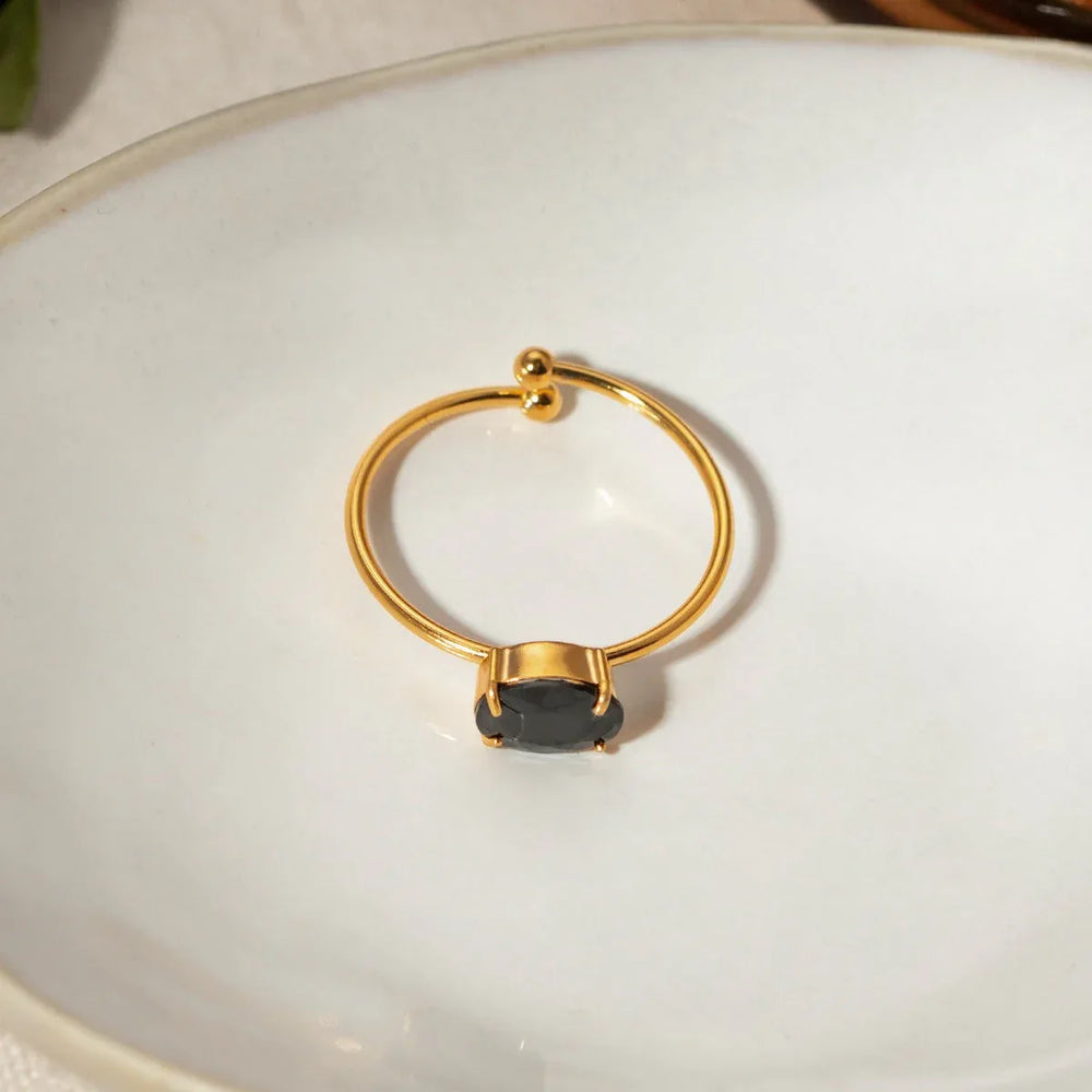 Fresh Bloom – 18K Gold Fresh and Cute Gemstone Design Ring