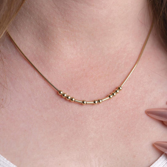 Customized Morse Code Name Necklace - Argesteel