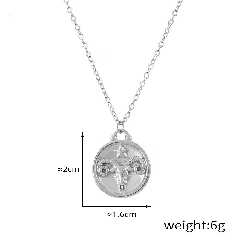 Celestia 18K Gold Zodiac Necklace – Elegant Constellation Pendant Necklaces