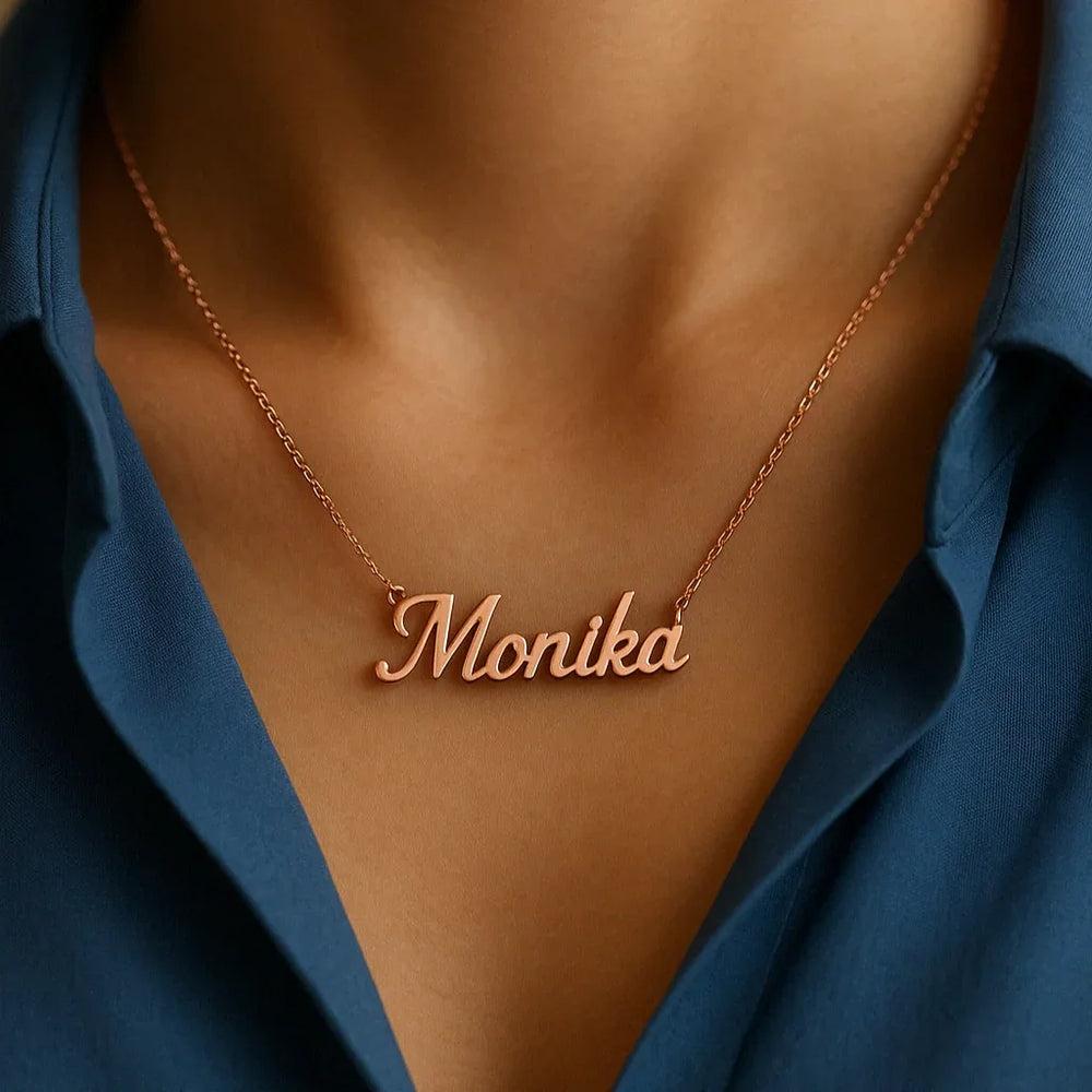 Lumière Name – Custom Engraved Versatile Necklace