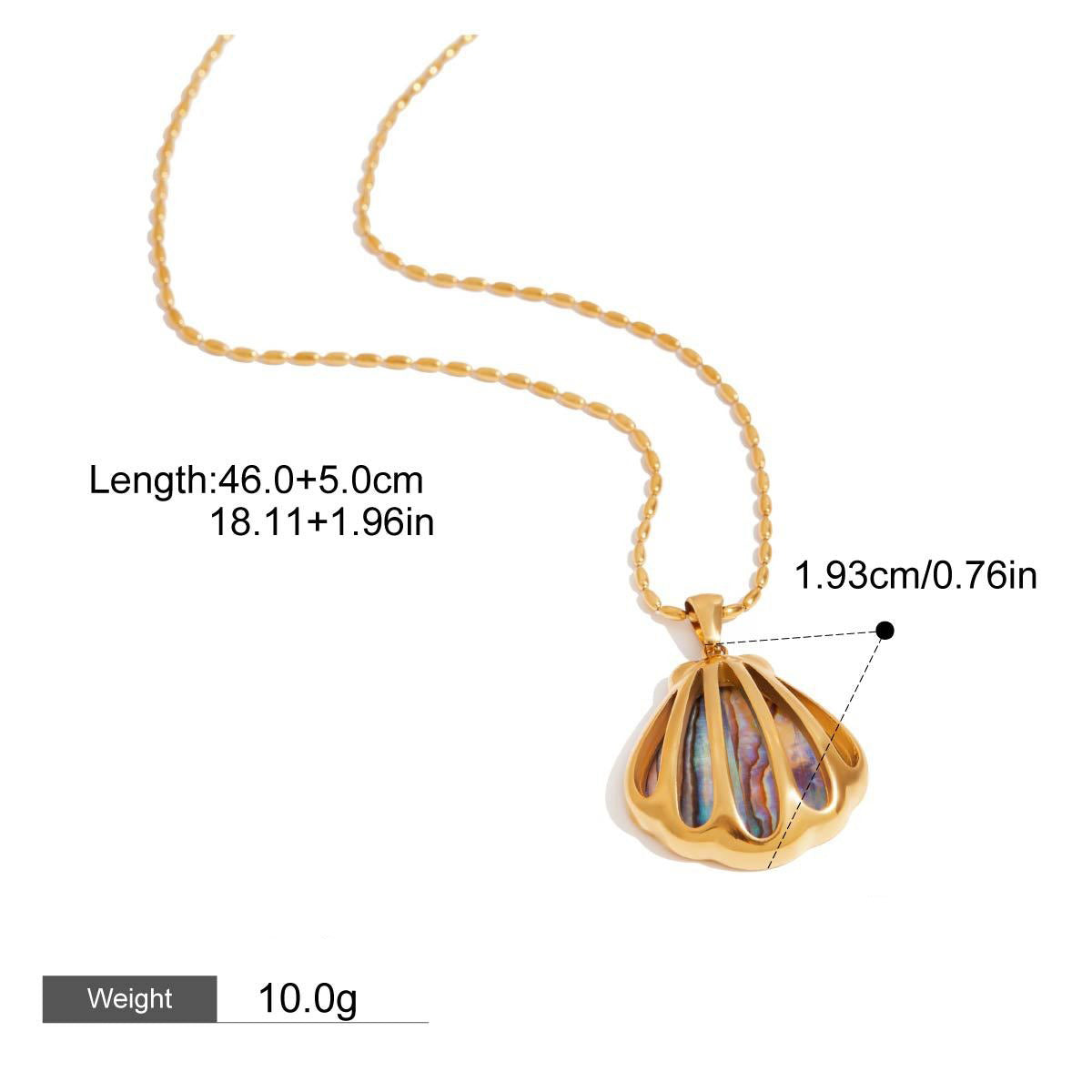 18K Gold Star & Shell Jewelry Set - Argesteel