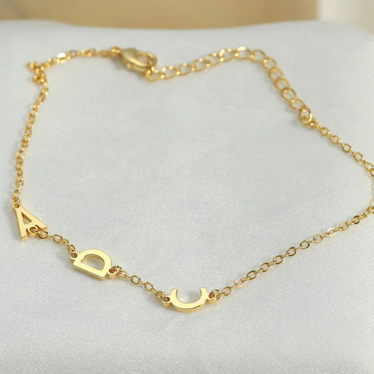 Signature Whisper – Personalized Custom Name Simple Style Bracelet