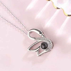Swan Grace Diamond Necklace – Elegant Memory Jewelry for Lasting Moments