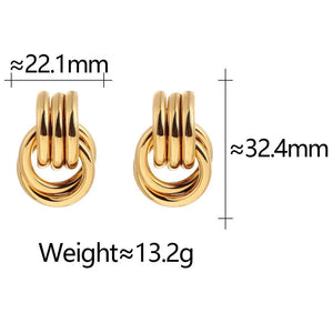 Oria Loop – 18K Gold Multi-Layer C-Hoop Earrings