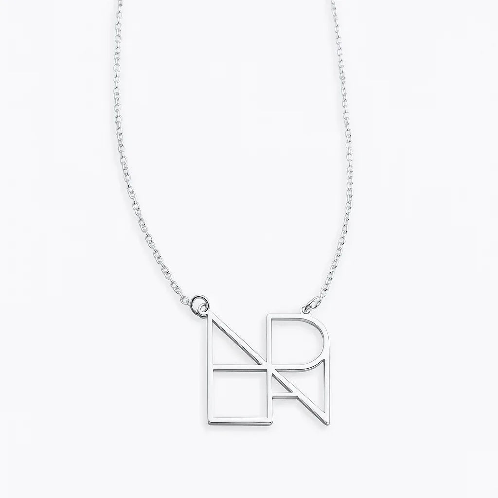 18k gold light luxury combination customized letter necklace - Argesteel